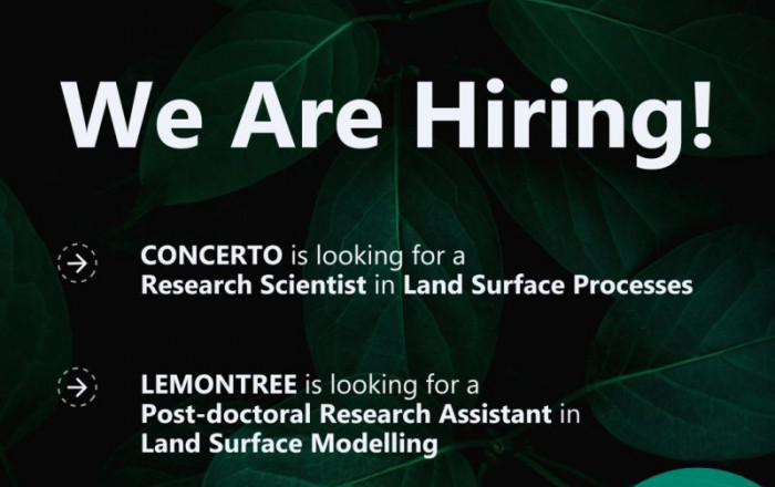CONCERTO and LEMONTREE are looking for two new researchers