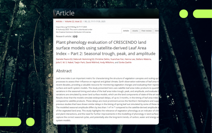 New study evaluates vegetation seasonal cycles in Earth system models using satellite data