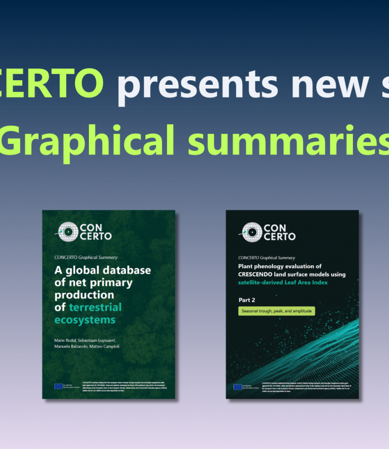 Making Science Easier to Explore with CONCERTO’s Graphical Summaries